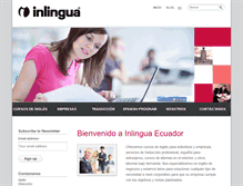 Tablet Screenshot of inlingua.com.ec